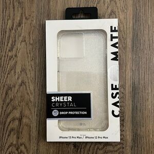 New iPhone 13/12 Pro Max Sheer Crystal Casemate Case